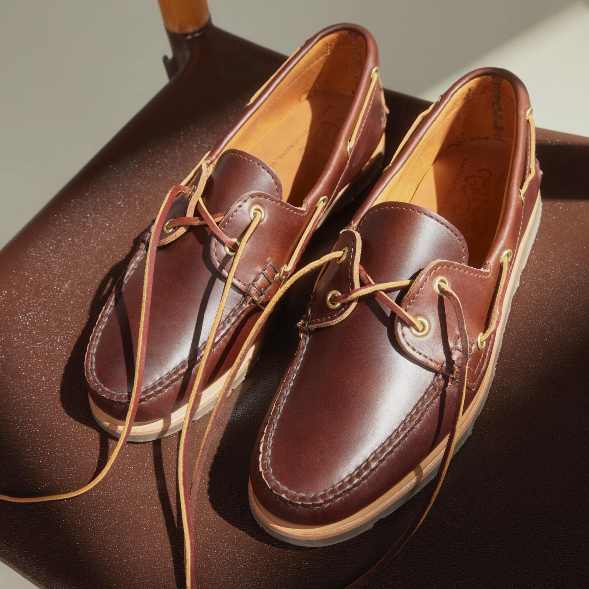 Authentic Original? Made in Maine 2-Eye Boat Shoe - Image 9