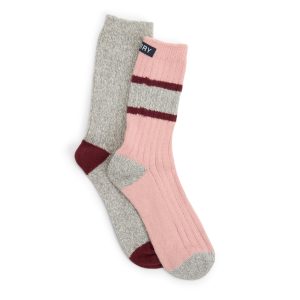 Ladies 2-pack Yarn Boot Socks